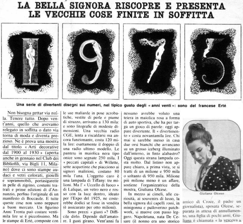 stampe di Ert� Giuliana d'Olcese
